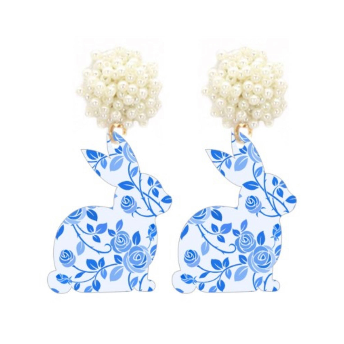 Chinoiserie Bunny Earrings