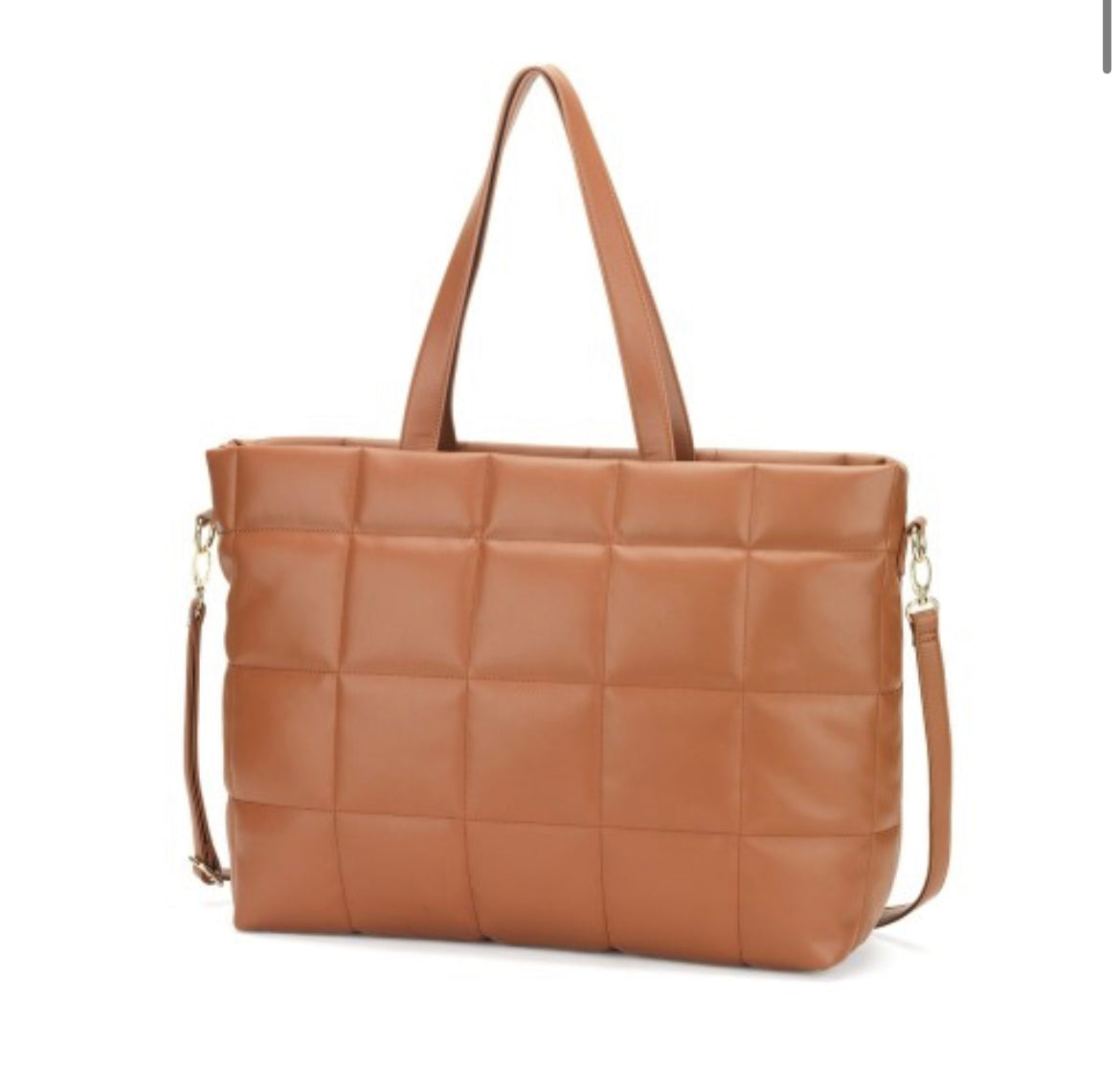 Parker Puffy Tote - Camel