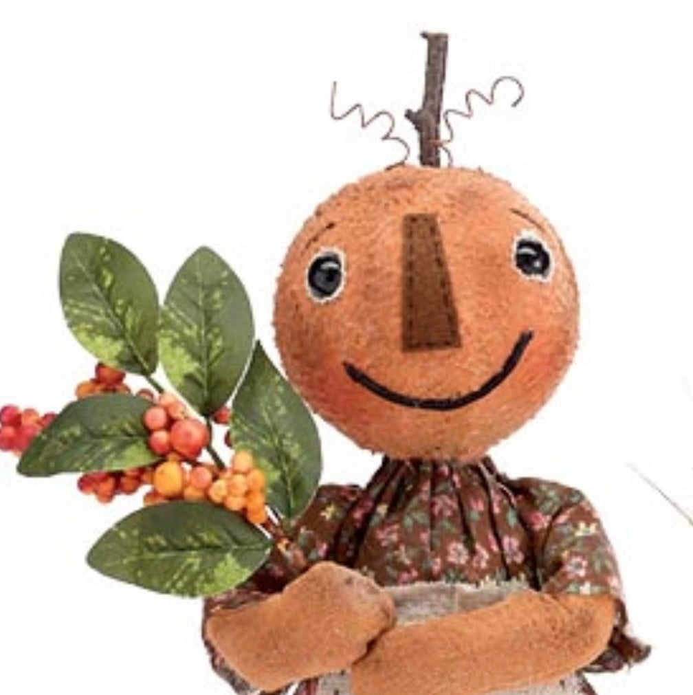 Vintage Pumpkin Couple Shelf Sitters