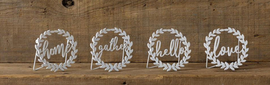 Metal Wreath Signs