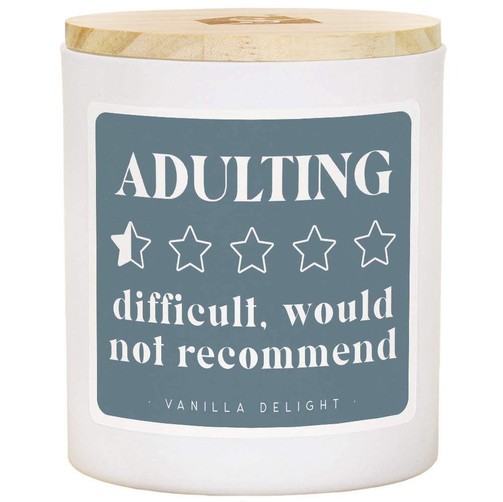 Adulting Candle — Vanilla Delight