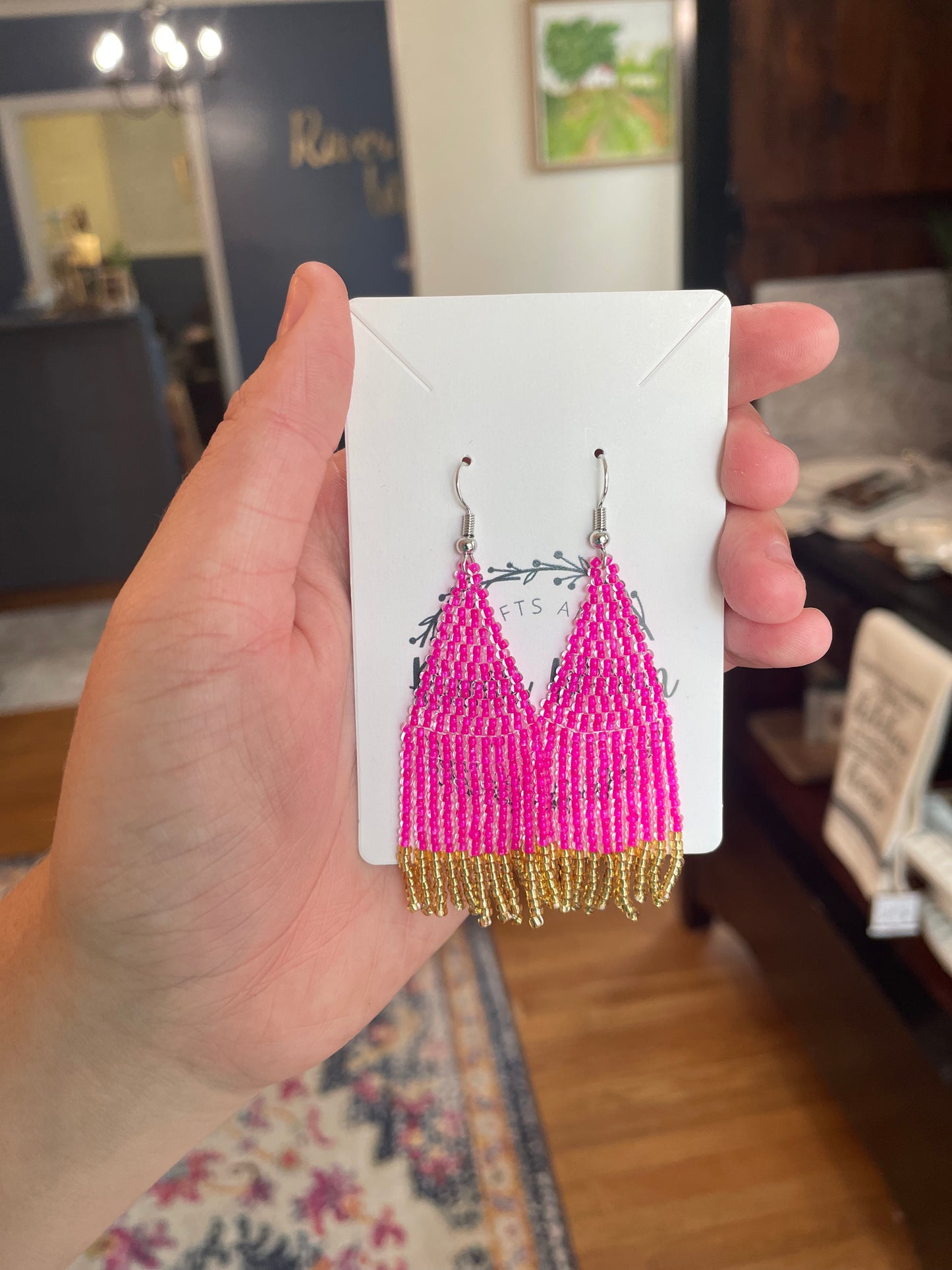 Dangling Beaded Earrings