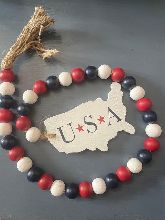 USA Map Beads