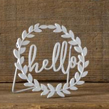 Metal Wreath Signs