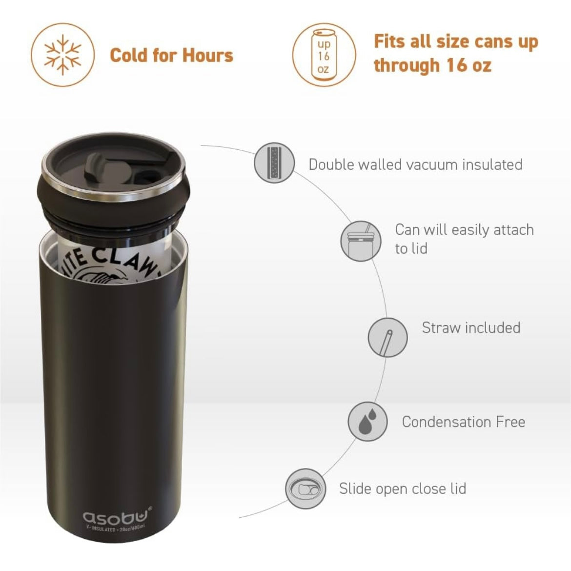 Asobu — Black Multi-Can Tumbler