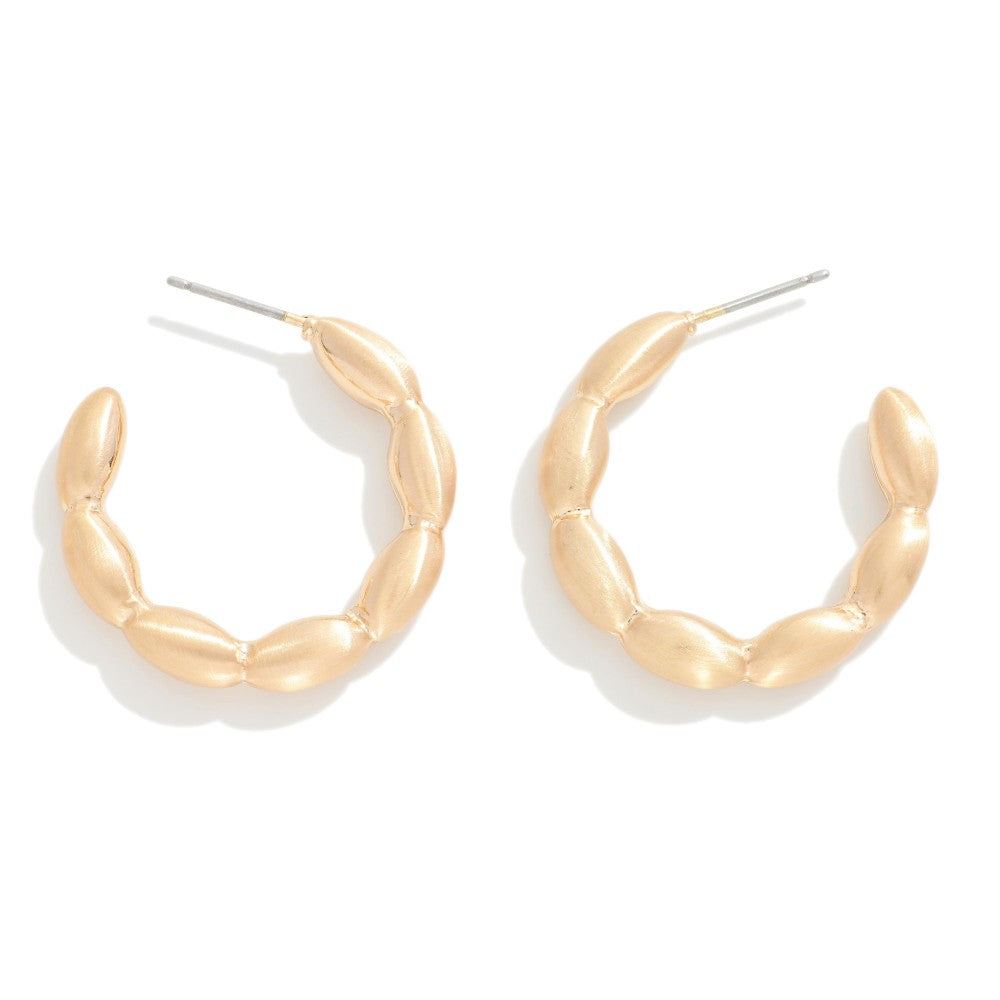 Rice Bead Hoops