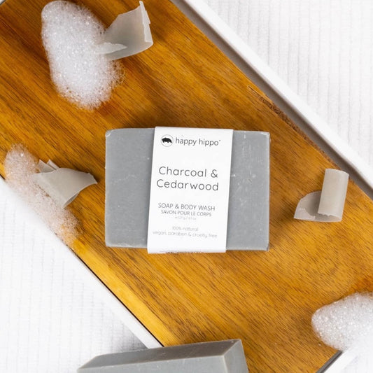 Charcoal Cedarwood — Natural Men’s Bar Soap