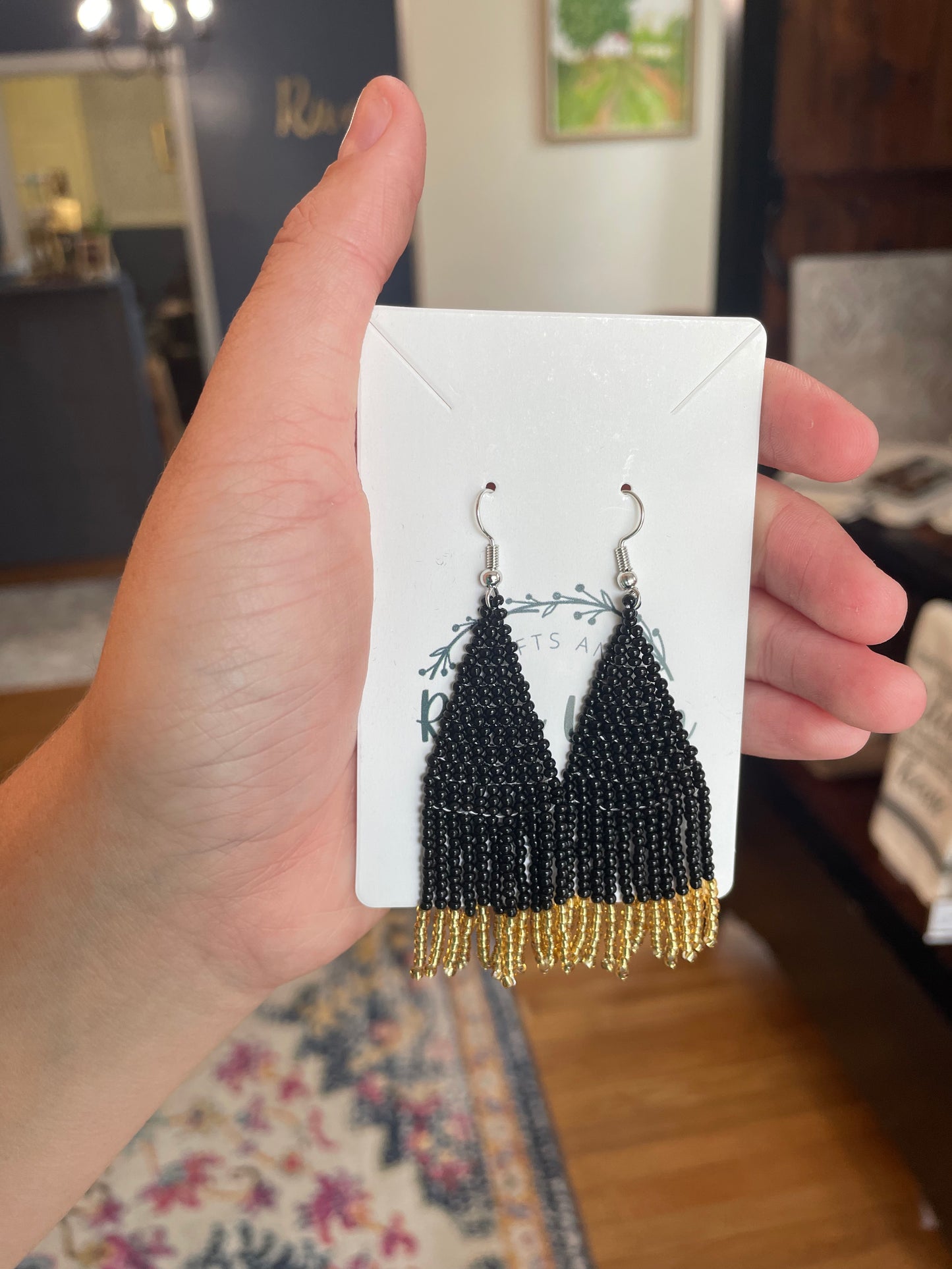 Dangling Beaded Earrings