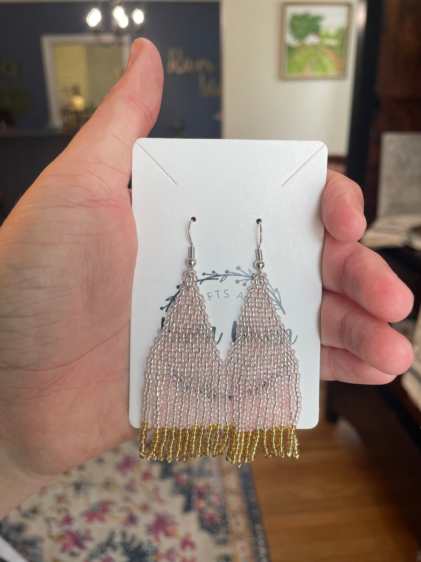 Dangling Beaded Earrings