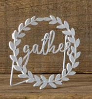 Metal Wreath Signs