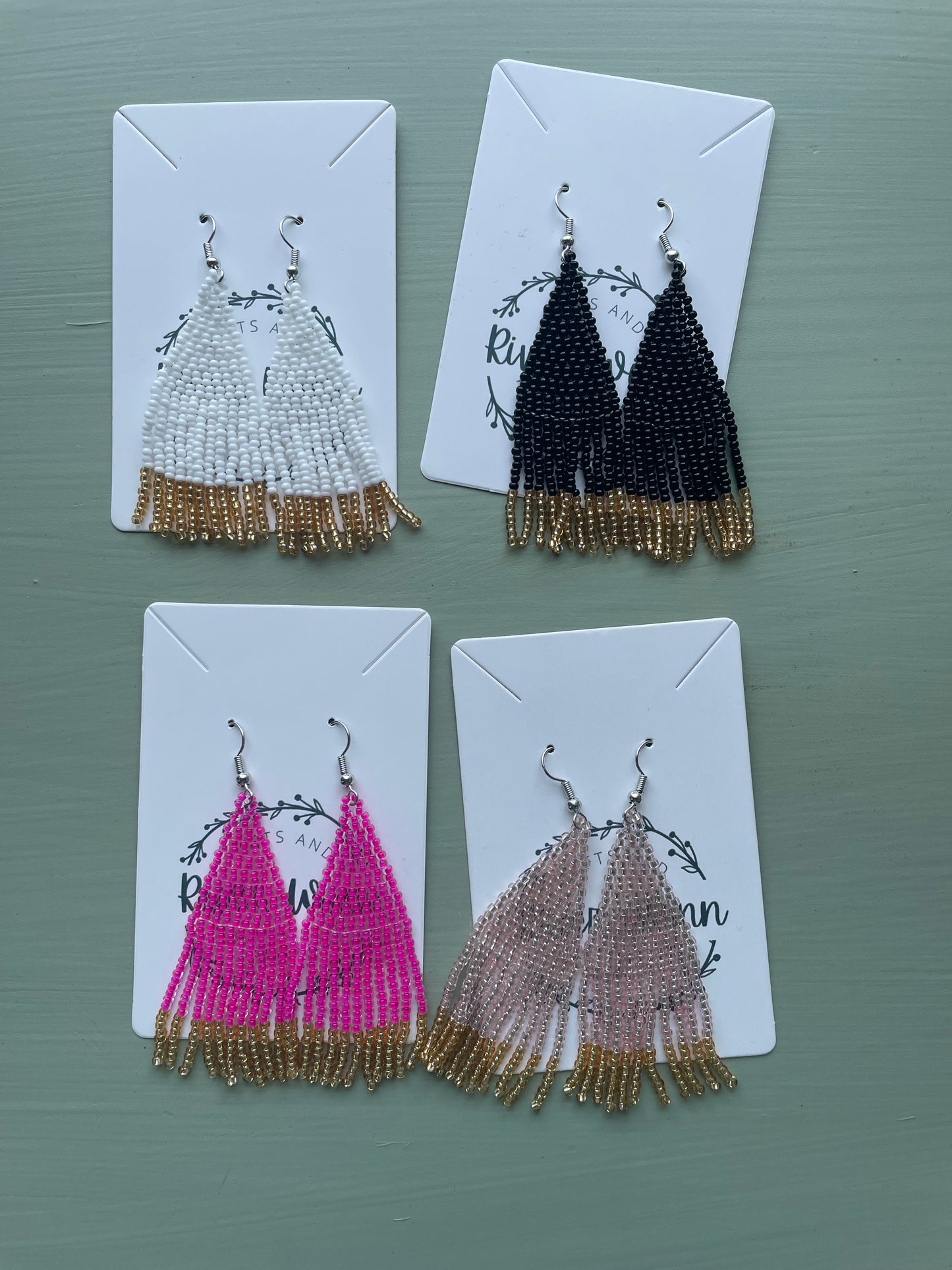 Dangling Beaded Earrings