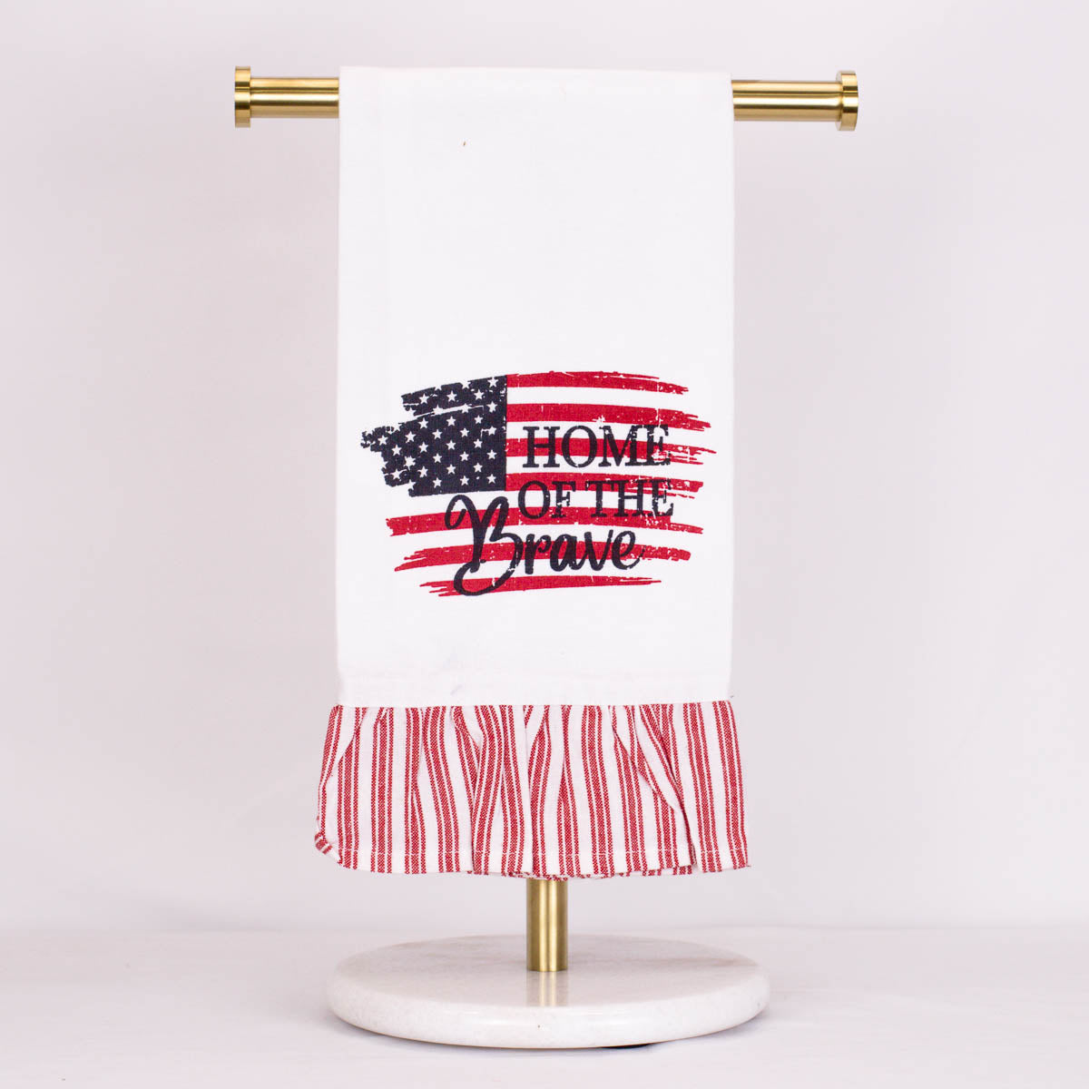 Home Of The Brave Ruffle Hand Towel