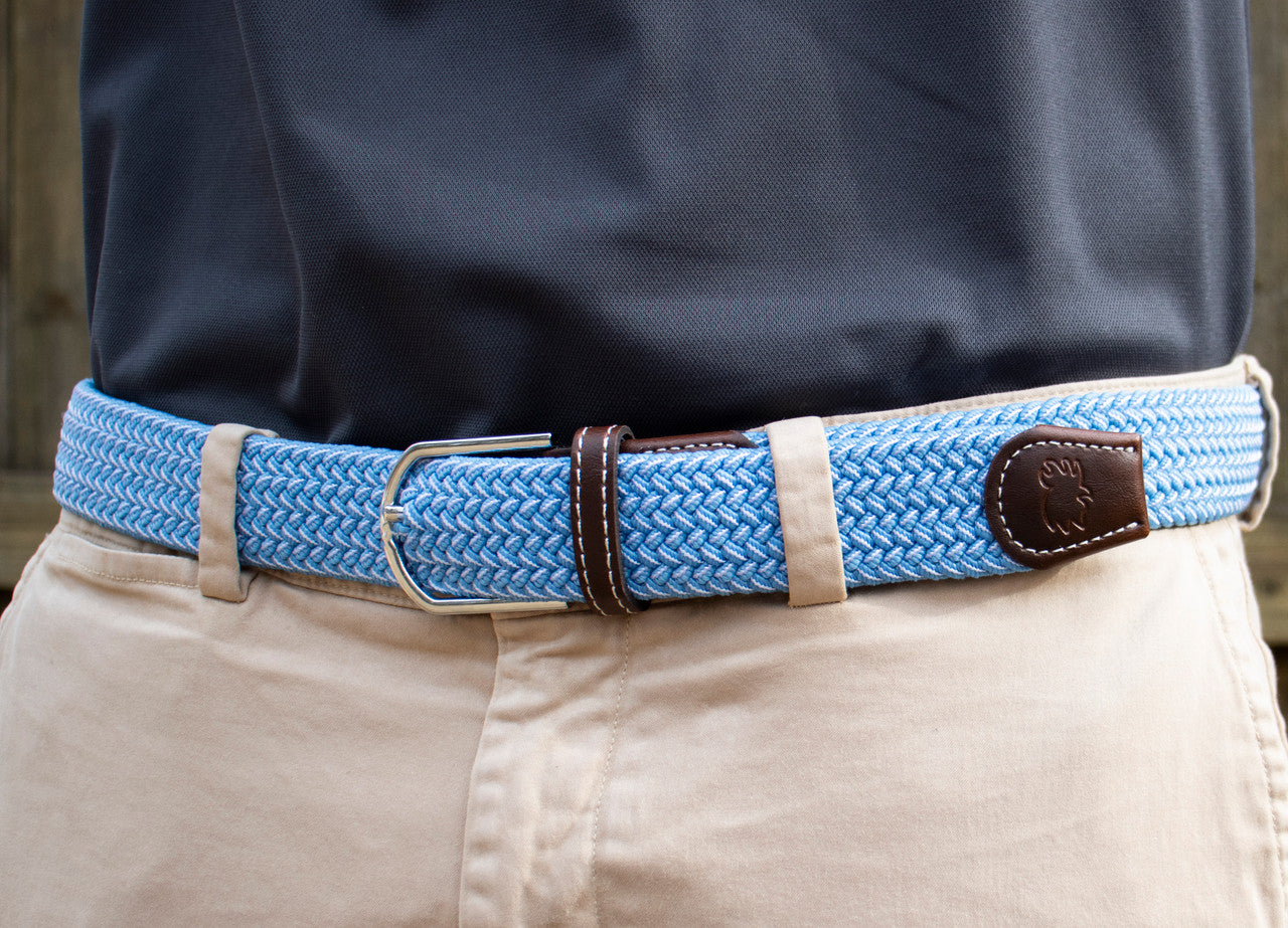 The Newport Two Toned Woven Stretch Belt