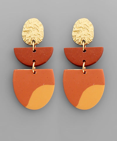 Arch Clay Earrings