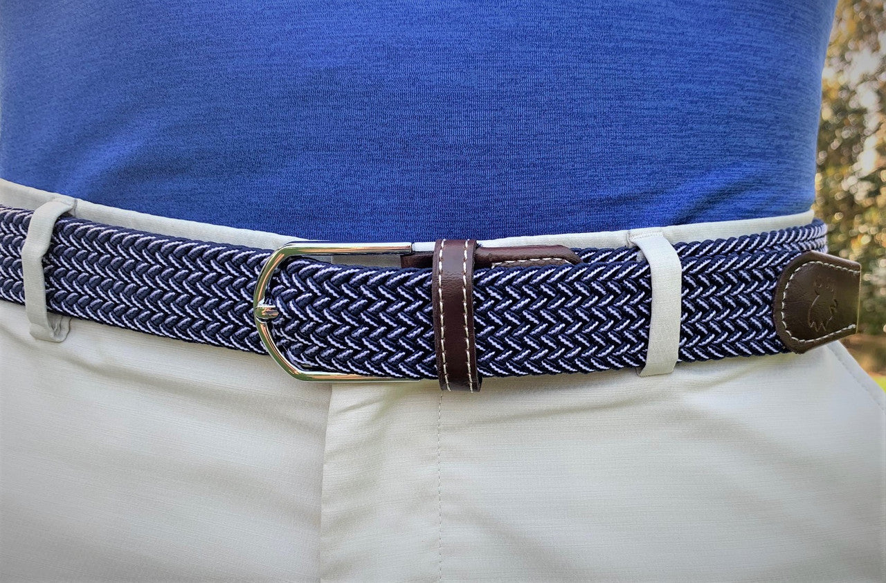 The Ponte Vedra Two Toned Woven Stretch Belt