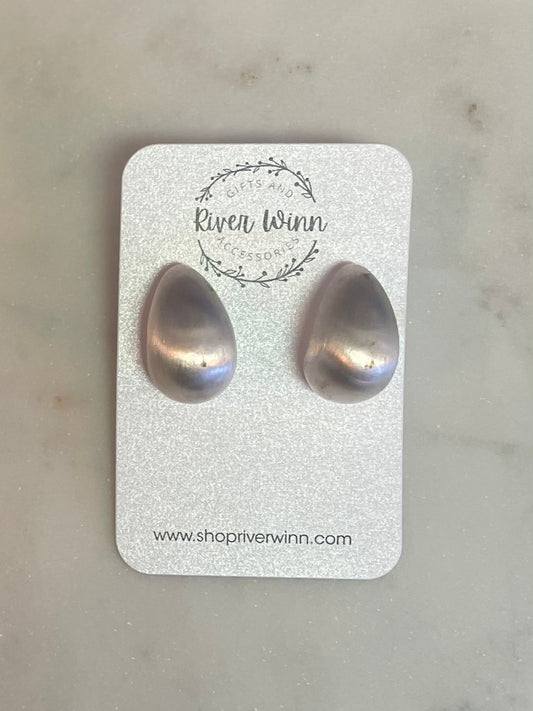 Silver Tear Drop Earrings